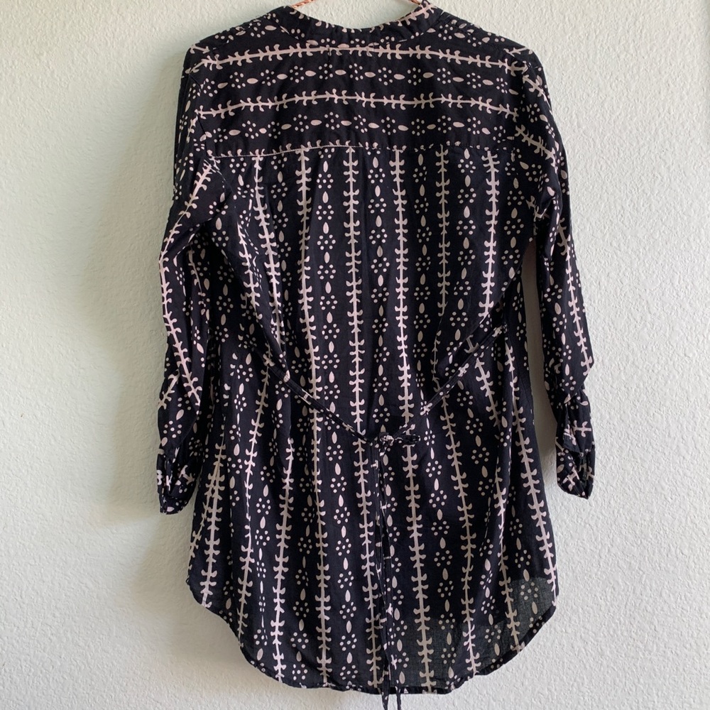 Golden Bird Abstract Tribal Print Pattern Shirt T… - image 4